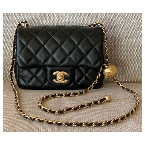 small black chanel purse with pearls|chanel small bag with price.